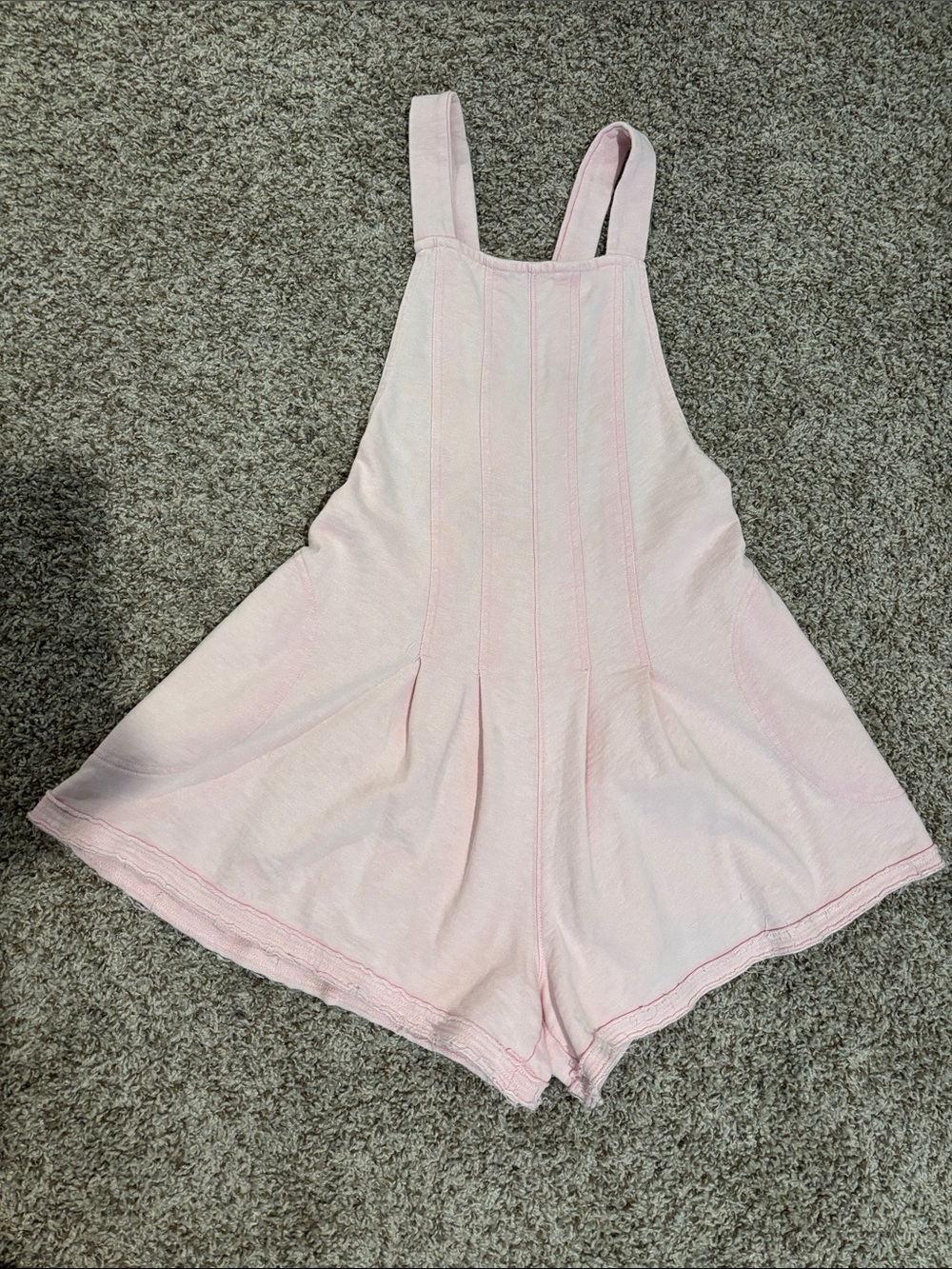 Simply Southern Light Pink Romper Overall Shorts
